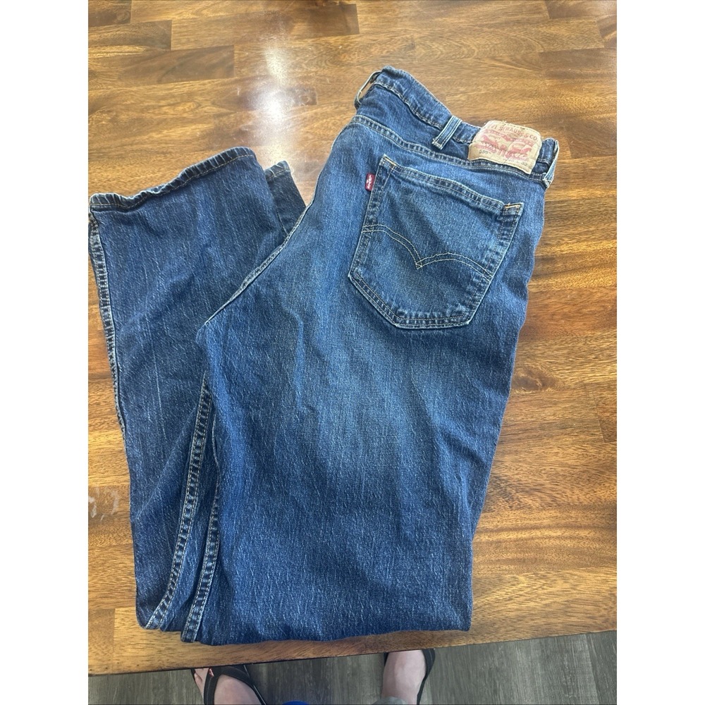 Levis 559 Relaxed Straight Jeans Mens Blue Denim Pants Size 40x32